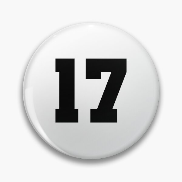 Item preview, 17, seventeen, black, soccer league designed and sold by Numbers-Art.