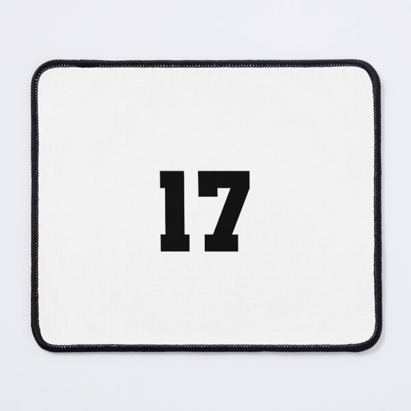 Item preview, 17, seventeen, black, soccer league designed and sold by Numbers-Art.