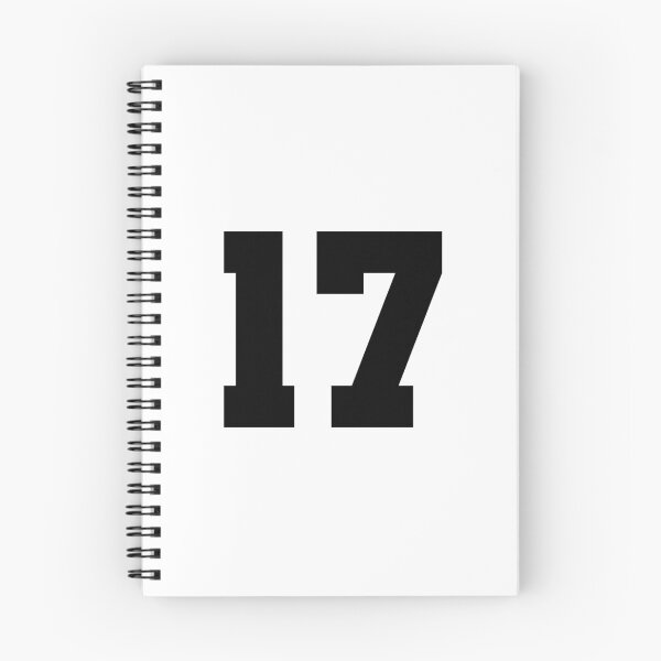 Item preview, 17, seventeen, black, soccer league designed and sold by Numbers-Art.