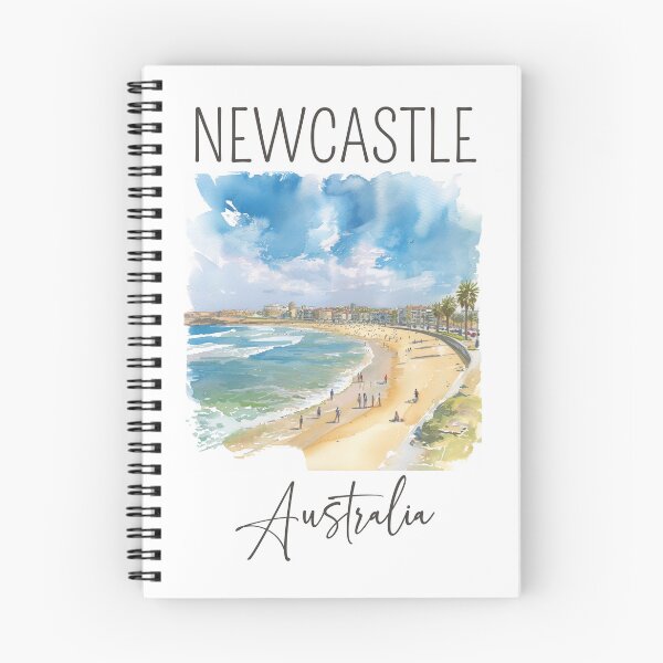 Aperçu de l'œuvre Conception d'aquarelle de Newcastle - Australie créée et vendue par Sketch-Shack.