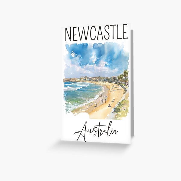 Item preview, Watercolor Design of Newcastle - Australia designed and sold by Sketch-Shack.