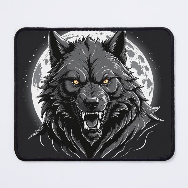 Item preview, Werewolf in front of the moon designed and sold by PragmaticP.