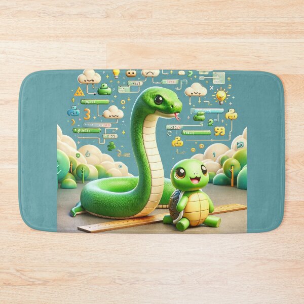 Item preview, Code Quest: Python's Whimsical World of Learning designed and sold by TuringTacoTales.