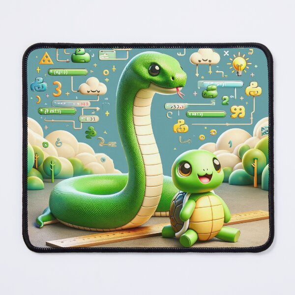 Item preview, Code Quest: Python's Whimsical World of Learning designed and sold by TuringTacoTales.