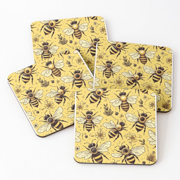 Item preview, Bees Pattern - Nature-inspired Design for Bee Lovers designed and sold by asbno19.