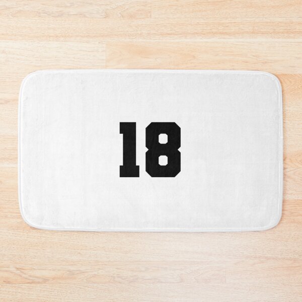 Item preview, 18, eighteen, black, soccer league designed and sold by Numbers-Art.