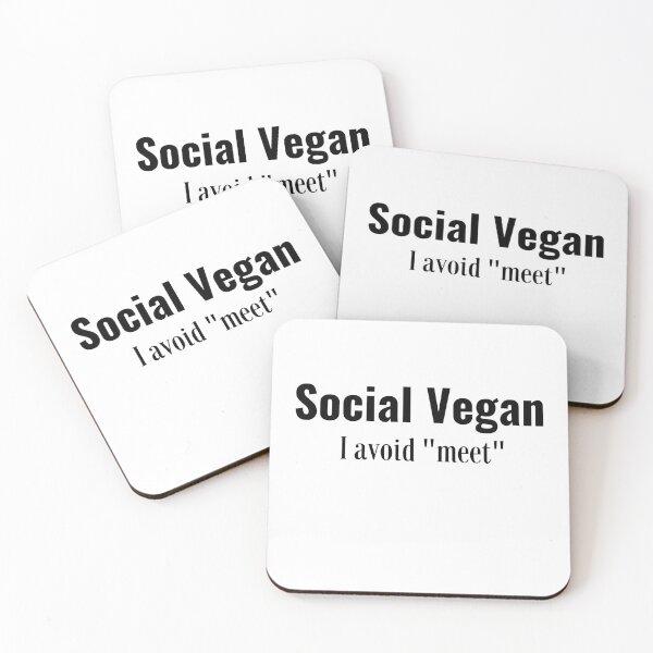 Item preview, Social Vegan "I avoid meet" designed and sold by Auchi_Verse.