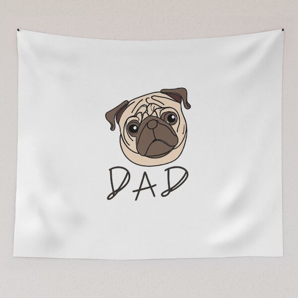 Item preview, Pug Dad: Love & Cuddles designed and sold by RemyTub.