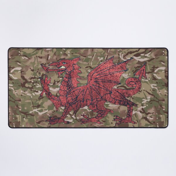 Aperçu de l'œuvre Cymru, Pays de Galles, Dragon Rouge, MTP créée et vendue par UKMilitaire.
