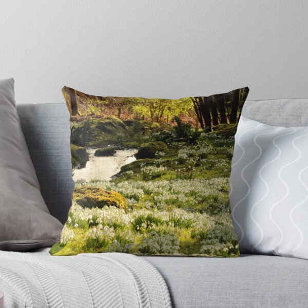 Item preview, digital photograph of sunlit tree and Snowrops designed and sold by SimonJohnson1.