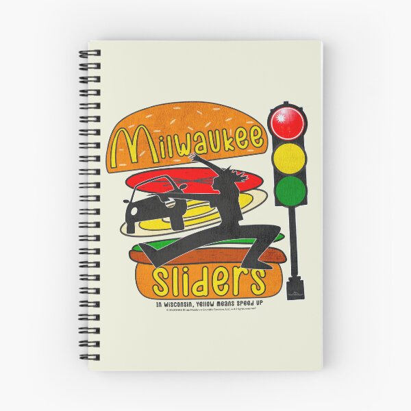Item preview, Milwaukee Sliders • In Wisconsin, Yellow Means Speed Up! designed and sold by MKE Rhine Maiden  •  Grumble Services, LLC..