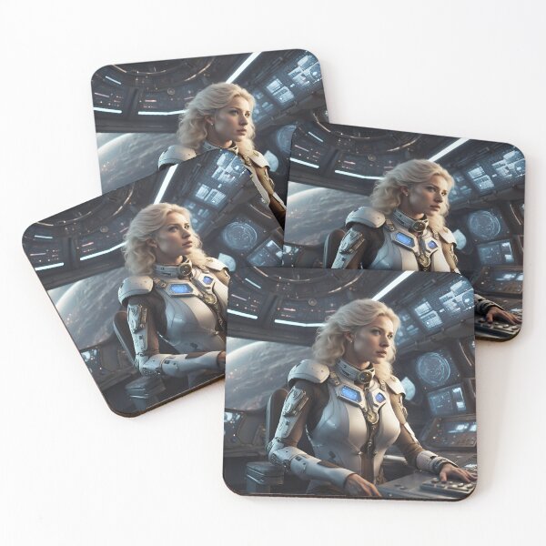 Item preview, Nordic blonde woman in the command room 2 designed and sold by Kenosuke78.
