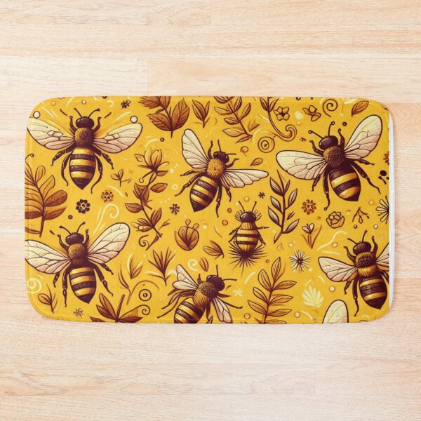 Item preview, Bees Pattern - Nature-inspired Design for Bee Lovers designed and sold by asbno19.
