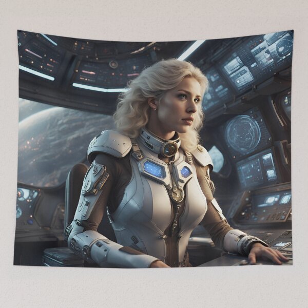 Item preview, Nordic blonde woman in the command room 2 designed and sold by Kenosuke78.