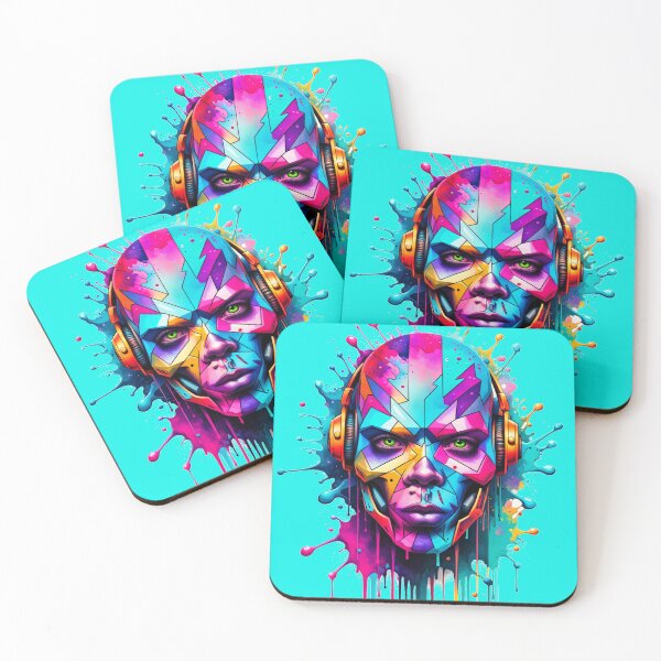 Item preview, Abstract DJ Portrait Colorful Music and Art Fusion Design designed and sold by WickedAI.