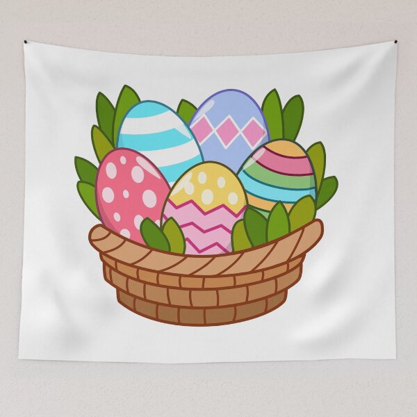 Item preview, Easter Basket with Eggs designed and sold by WildGuess5.