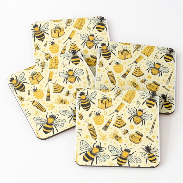 Item preview, Bees Pattern - Nature-inspired Design for Bee Lovers designed and sold by asbno19.