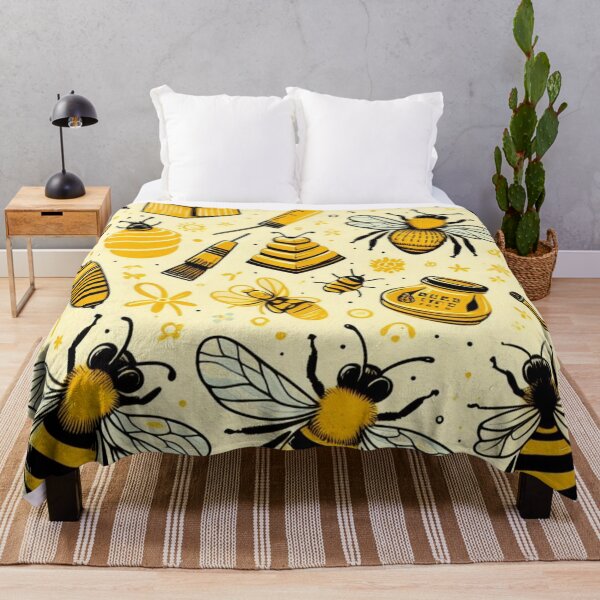 Artikelvorschau, Bienenmuster – von der Natur inspiriertes Design für Bienenliebhaber entworfen und verkauft von asbno19.