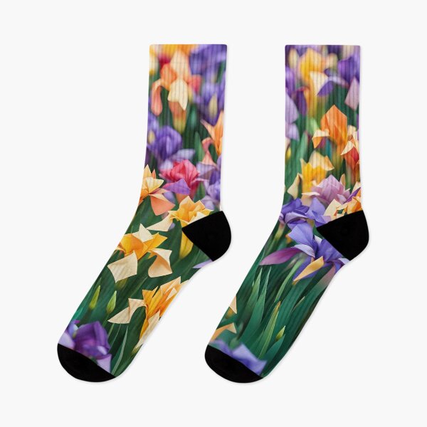Item preview, Origami Art - Canvas of Iris Dreams: A Spectrum of Nature's Hues designed and sold by ArtfulFolds.