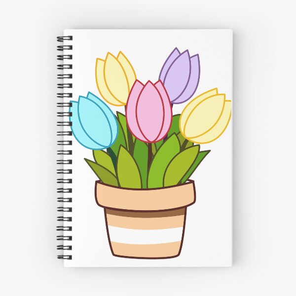 Item preview, Flower Pot with Tulips designed and sold by WildGuess5.