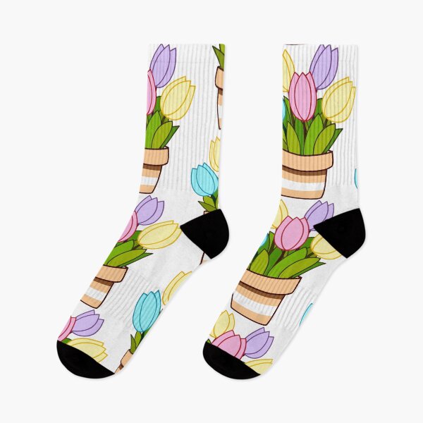 Item preview, Flower Pot with Tulips designed and sold by WildGuess5.