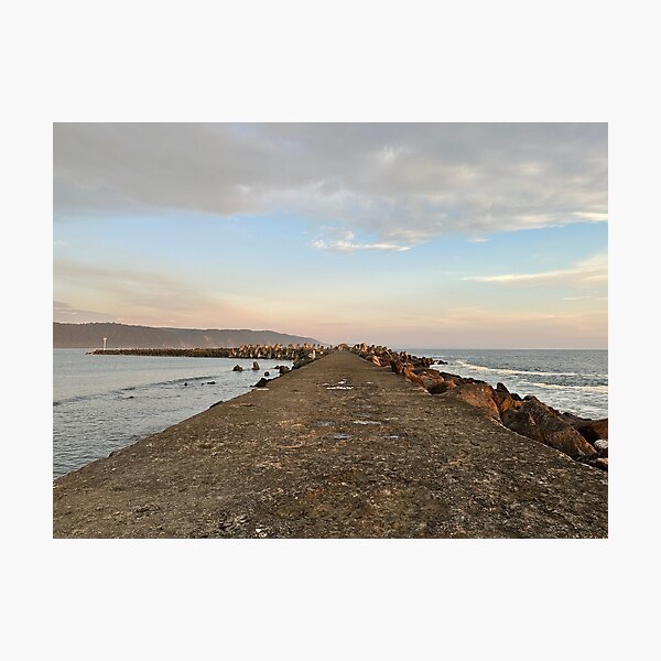 Crescent City Jetty, California Photographic Print