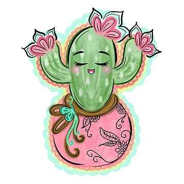 Artwork thumbnail, Happy Cactus by ReesesRoom