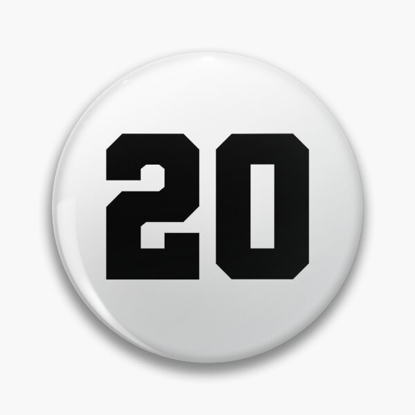 Item preview, 20, twenty, black, soccer league designed and sold by Numbers-Art.