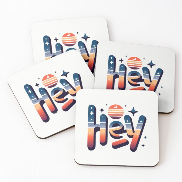 Item preview, Galactic Greeting - Cosmic Hey Sticker designed and sold by PuzzleMart.