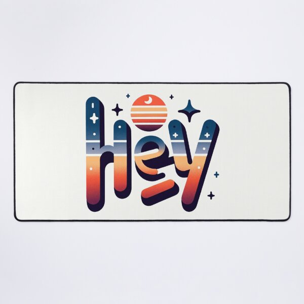 Item preview, Galactic Greeting - Cosmic Hey Sticker designed and sold by PuzzleMart.