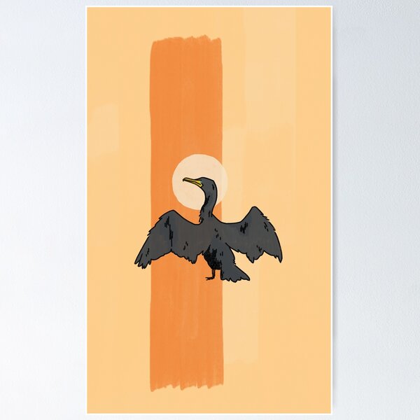 Item preview, Sunning Cormorant designed and sold by candjcane.