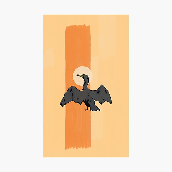 Item preview, Sunning Cormorant designed and sold by candjcane.