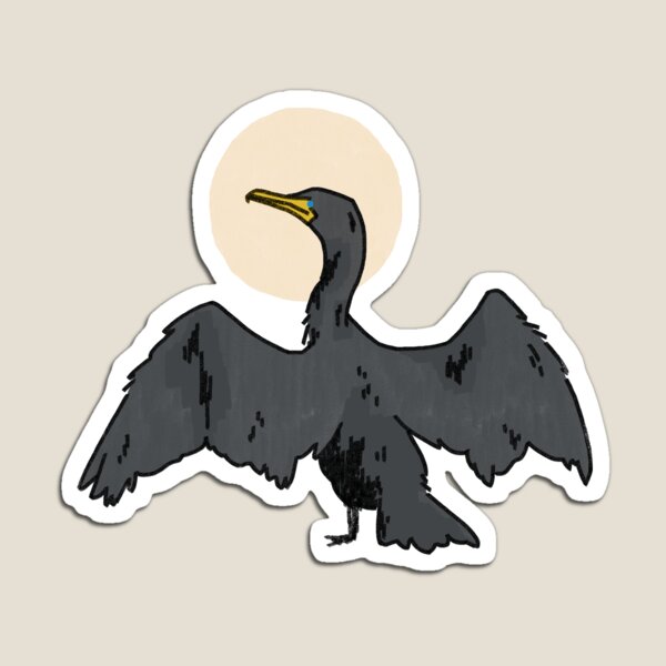 Item preview, Sunning Cormorant designed and sold by candjcane.