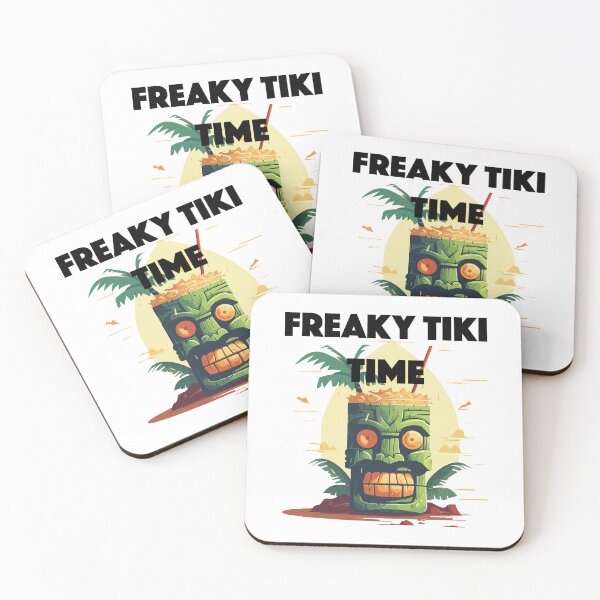 Item preview, Tiki Drink - Freaky Tiki Time (Black Lettering) designed and sold by VelvetRoom.
