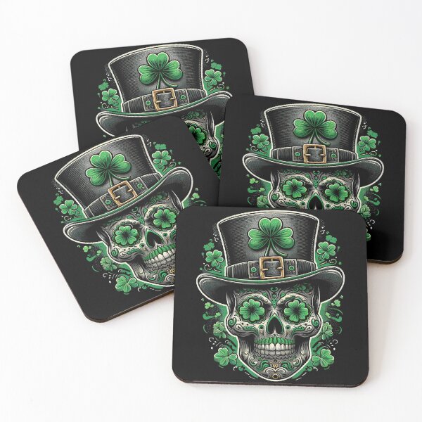 Item preview, St Patricks Day Skull Leprechaun St Patricks Day Skeleton Irish Gifts T-Shirt designed and sold by MAPDDesigns.