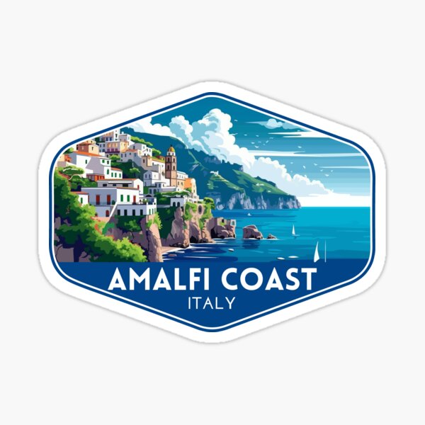 Item preview, Amalfi Coast Italy City Travel Souvenir designed and sold by electricninja.