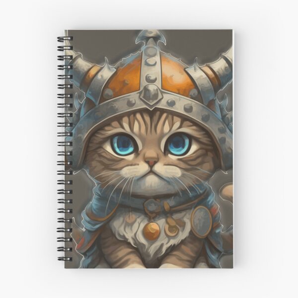 Item preview, Viking cat in a summer hat designed and sold by SoulOfTrees.