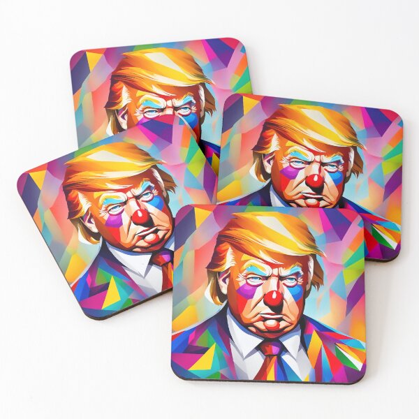 Item preview, Trump Clown Abstract Anti Trump Art designed and sold by kakarikihill.