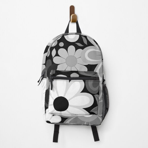 Item preview, Retro flowers doodle daisy black and white designed and sold by Inktown.