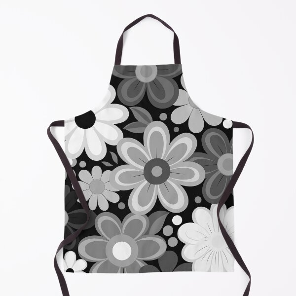 Item preview, Retro flowers doodle daisy black and white designed and sold by Inktown.