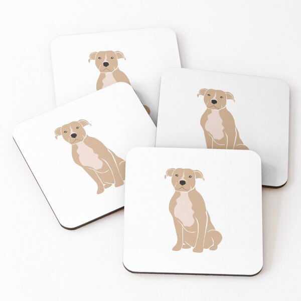 Item preview, Pitbull Cute Tan Puppy Dog Face Sweet Pose Digital Art  designed and sold by GSDDESIGNMERCH.