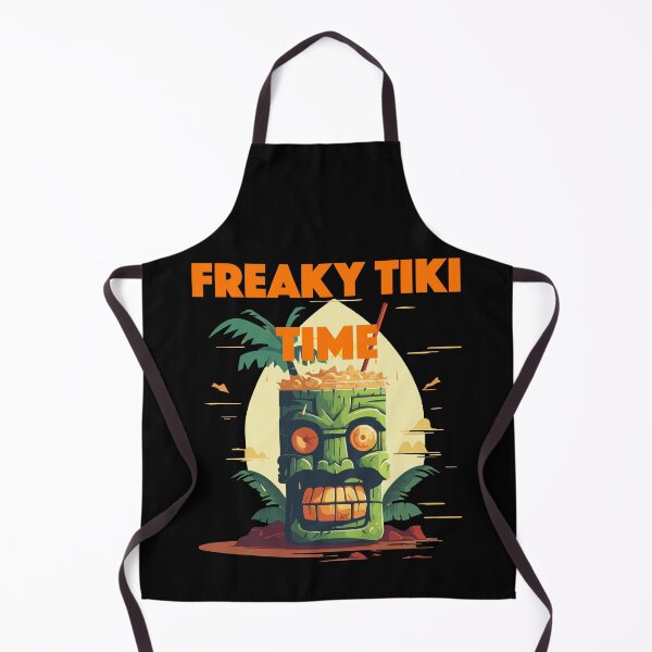 Item preview, Tiki Drink - Freaky Tiki Time (Orange Lettering) designed and sold by VelvetRoom.