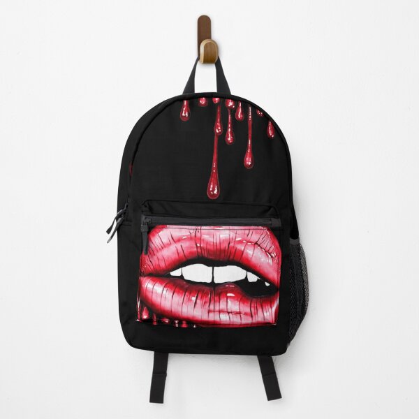 Item preview, woman's mouth with dripping blood designed and sold by Vilemo.