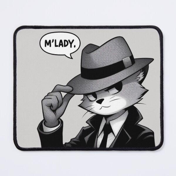 Item preview, Gato en Fedora designed and sold by Vkinsify.