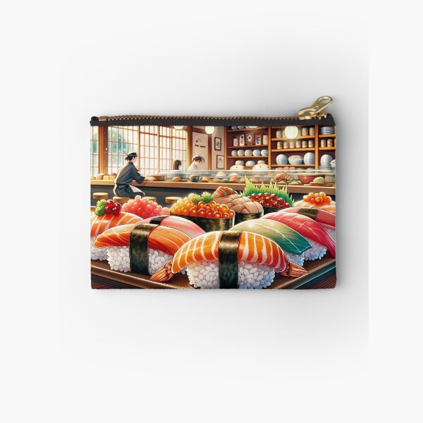 Item preview, Sushi AI generated art, anime style, Japanese food designed and sold by AI-kawaii.