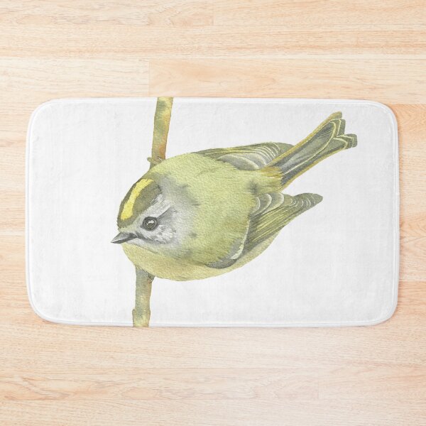 Item preview, Copy of golden-crowned kinglet watercolor portrait designed and sold by L'Atelier Oranjade.