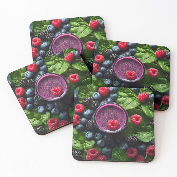 Item preview, "Berry Bliss: Smoothie Delight Design" designed and sold by Eandbeyond.