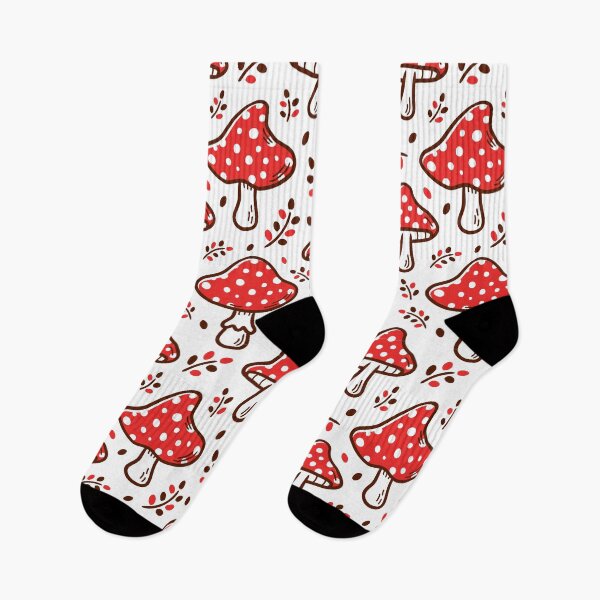 Item preview, Vintage Mushroom Seamless Pattern designed and sold by TheCatmeow2000.