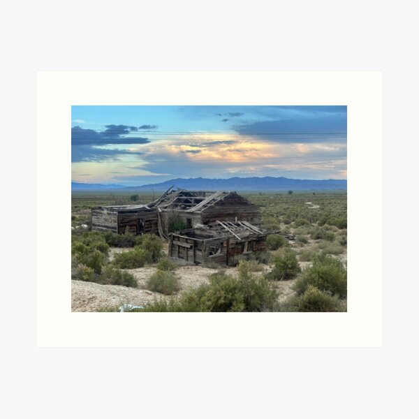 Dilapidated Structure, Nevada Art Print