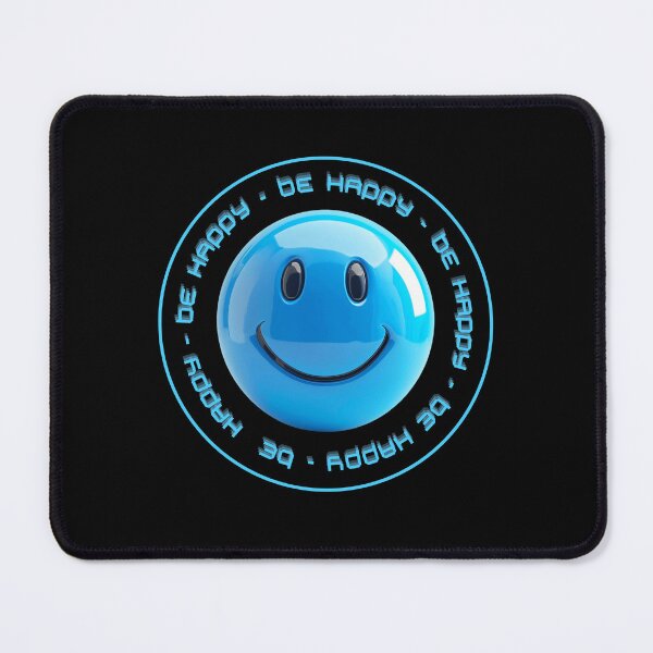 Item preview, Be happy - vivid blue emoticon designed and sold by silent-violin.
